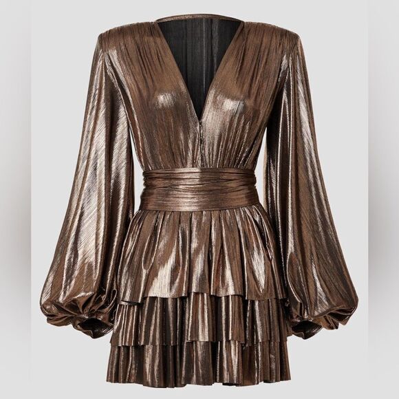 Bronx and Banco Metallic Mini Dress - Picture 3 of 6